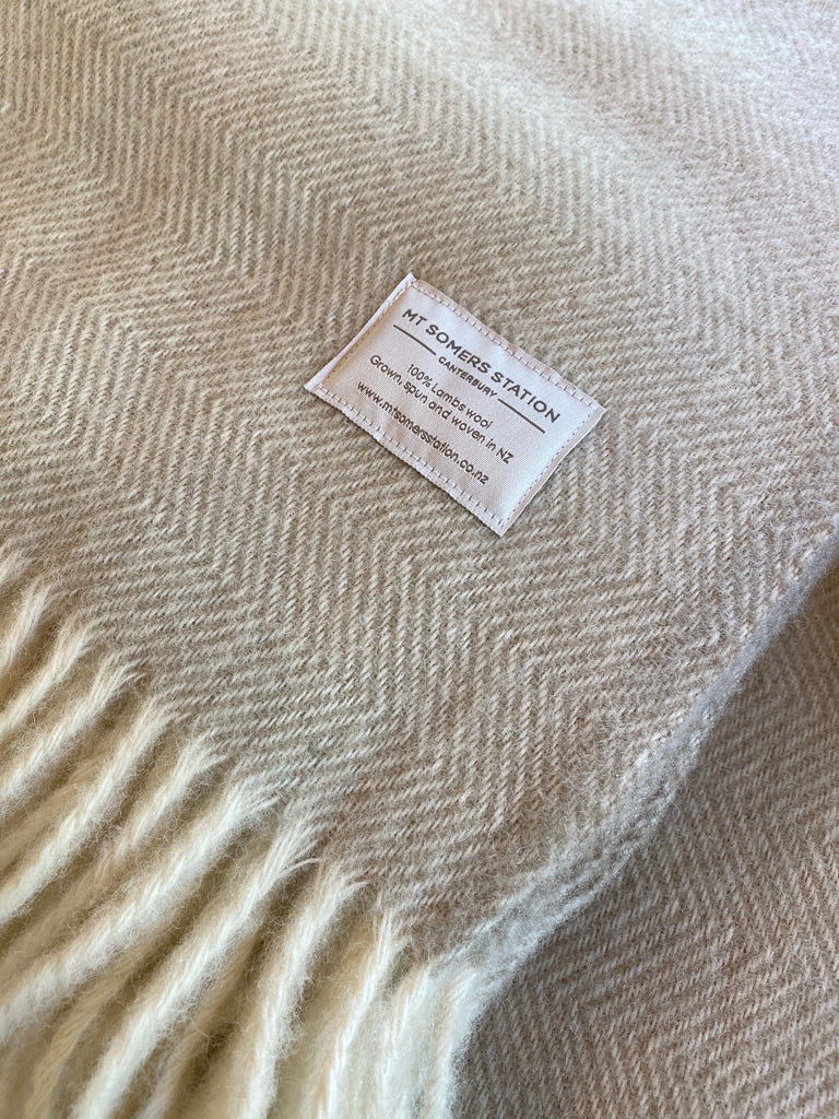 Mt Somers Station Lambs Wool Throw