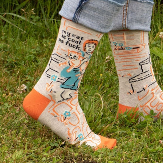 My Cat is Cool as F**k - Crew Socks