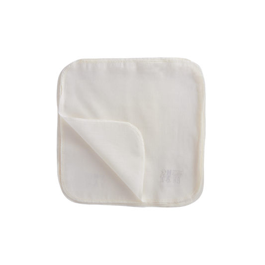 Organic Muslin Face Cloth - Natural - 6 Pack