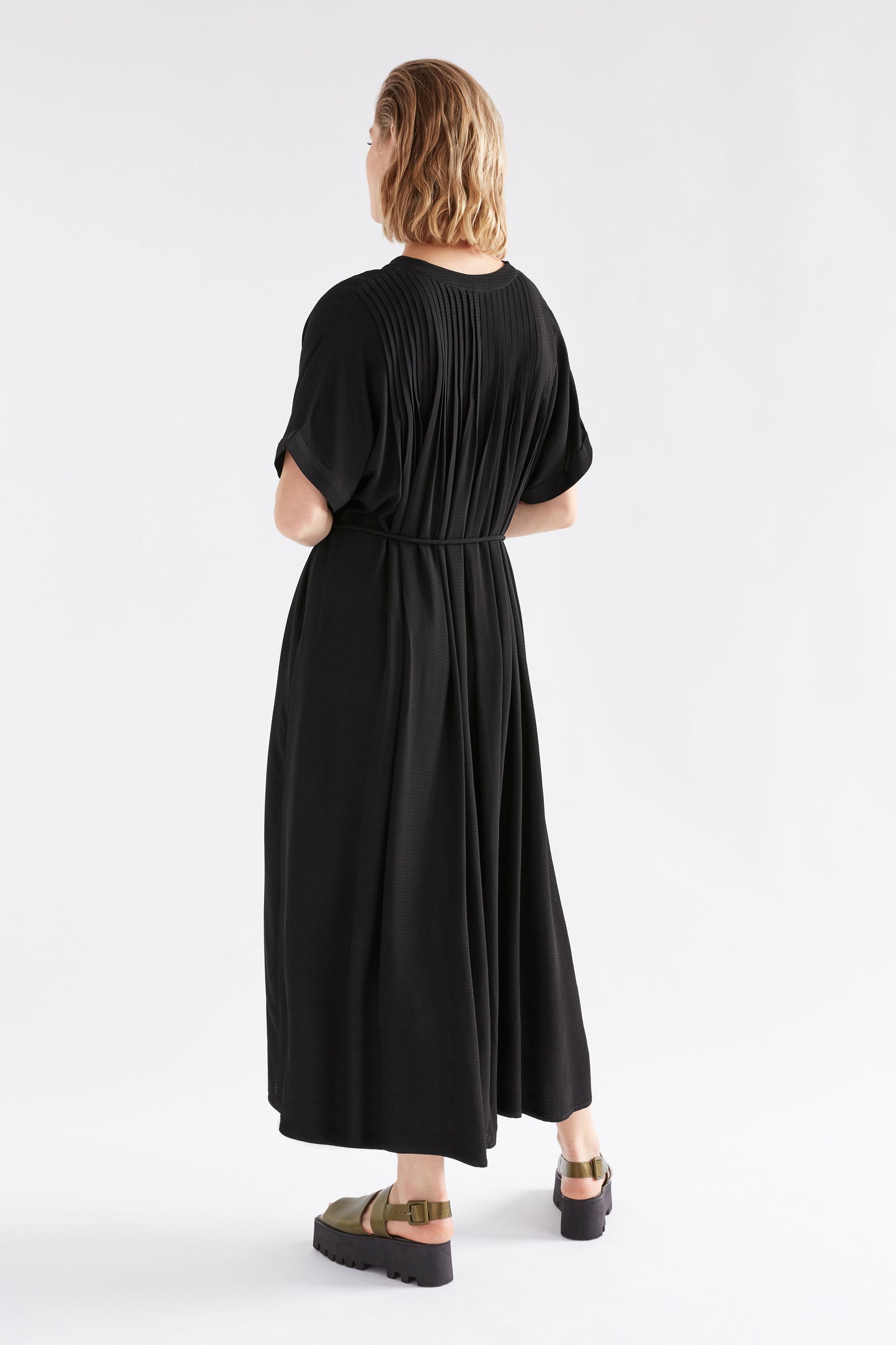 Omia Shirt Dress - Black