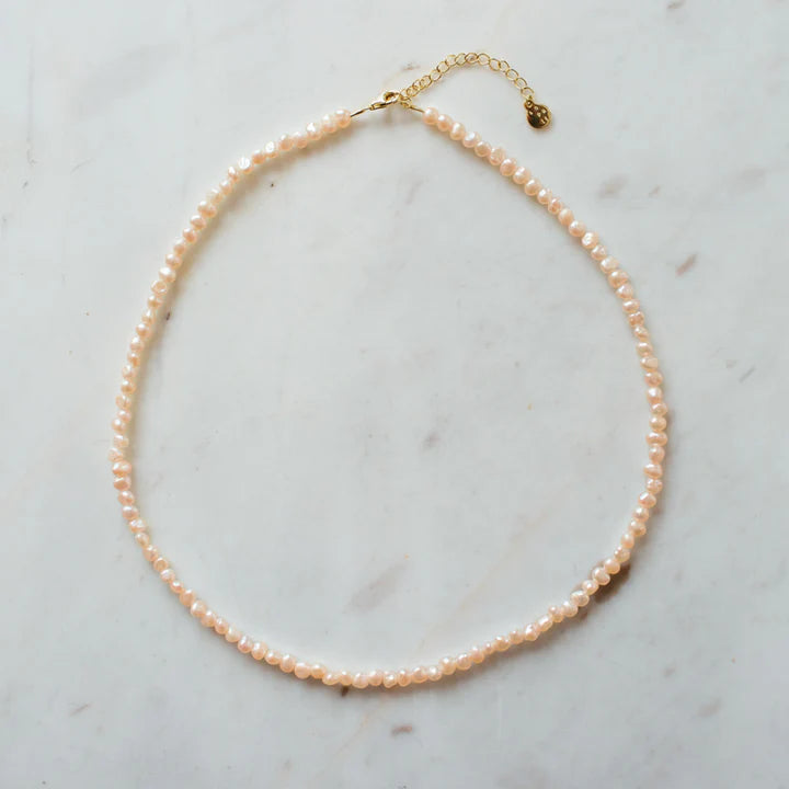 Peachy In Pearls Necklace