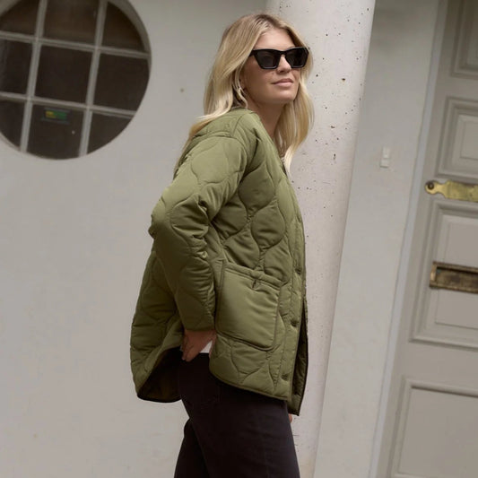 Peak Padded Shell Jacket - Khaki