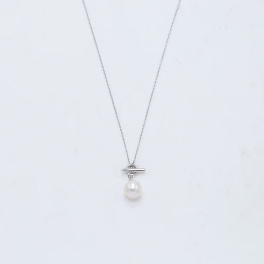 Pearl Thread Necklace - Gold & Silver