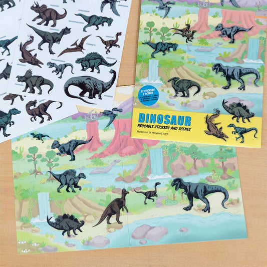 Prehistoric Land Dinosaur Reusable Stickers And Scenes