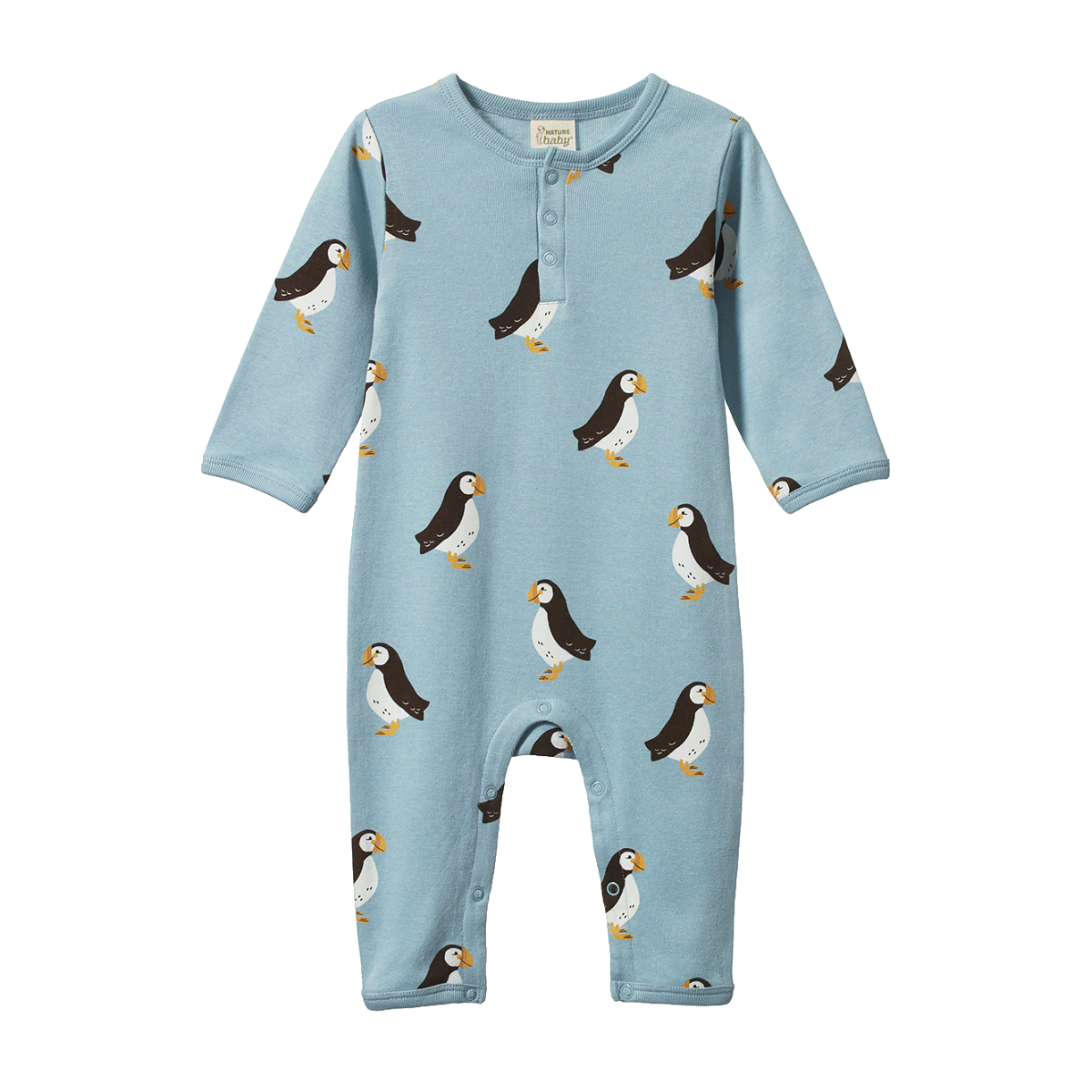 Henley Pyjama Suit - Puffin
