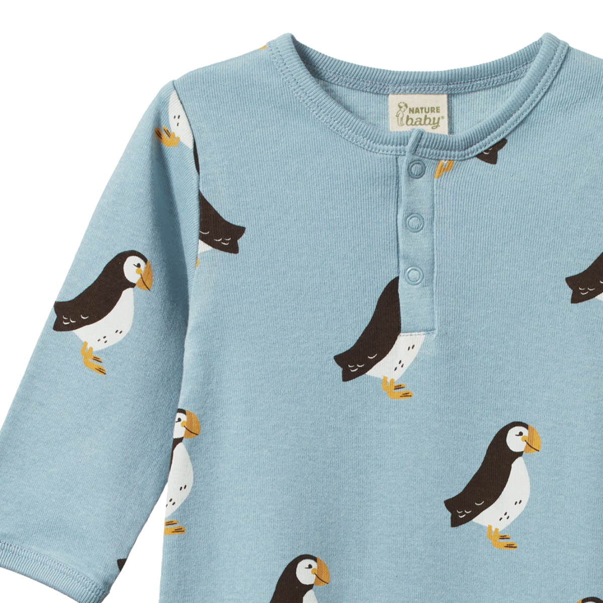 Henley Pyjama Suit - Puffin