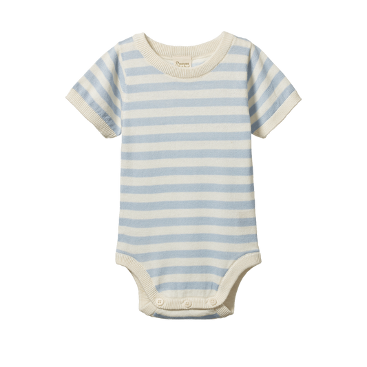 Ren Bodysuit - Celestial Blue Sea Stripe