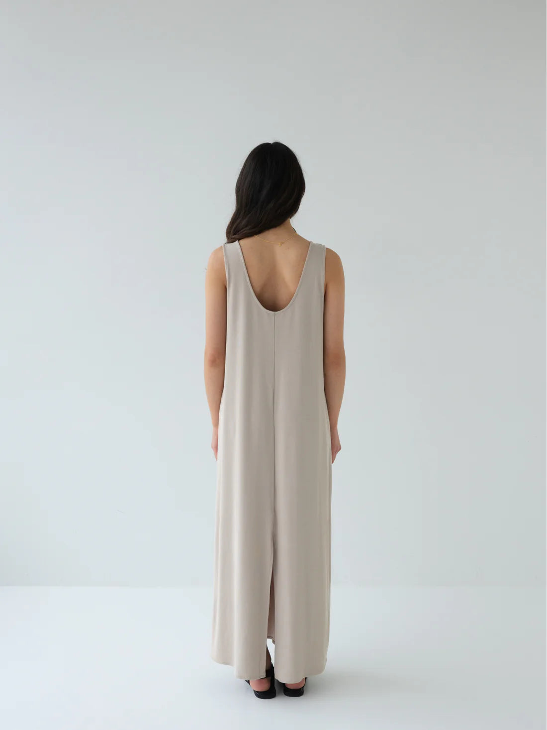 Rib Knit Dress - Stone