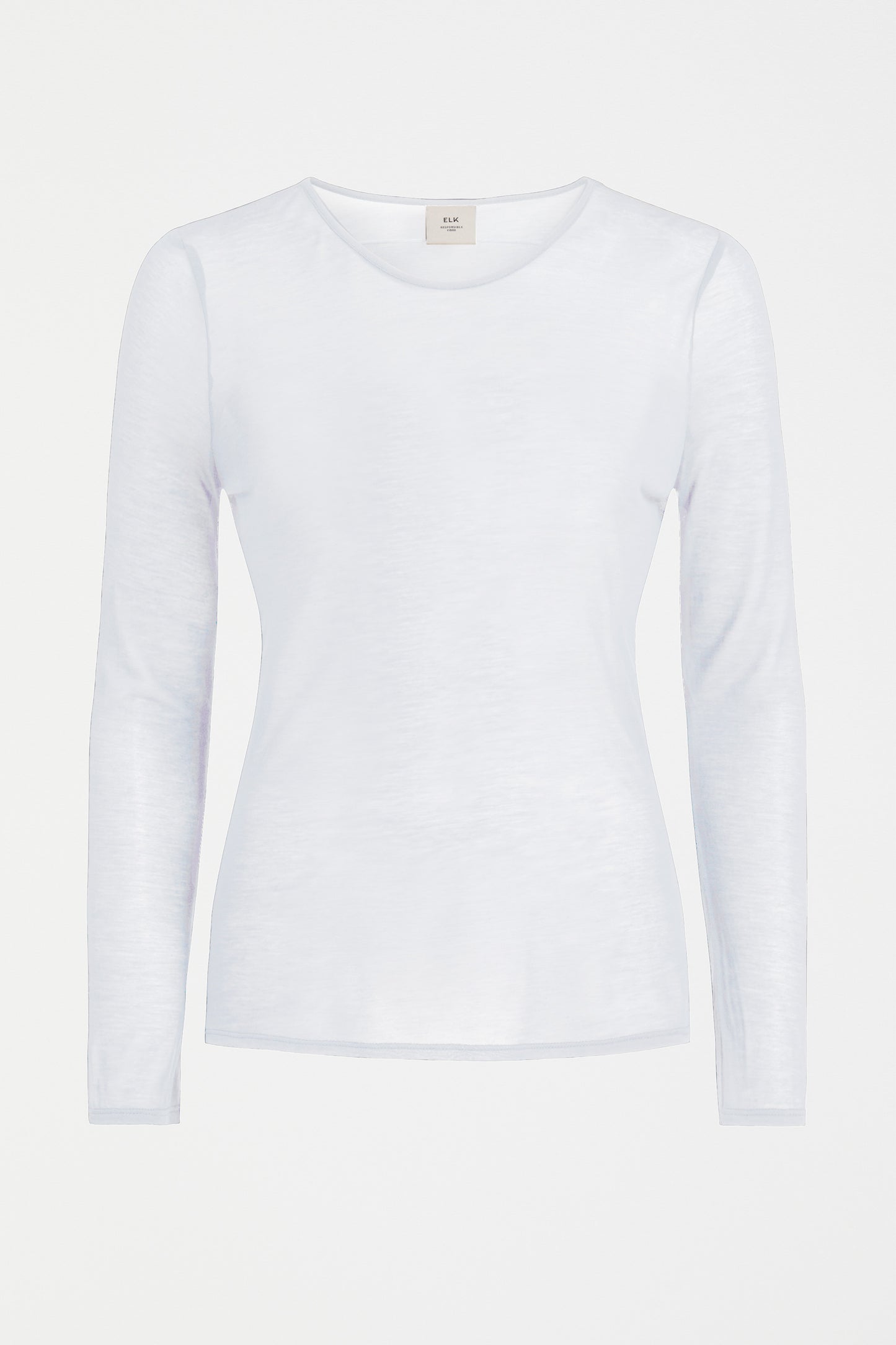 Sheer Long Sleeve Tshirt - White