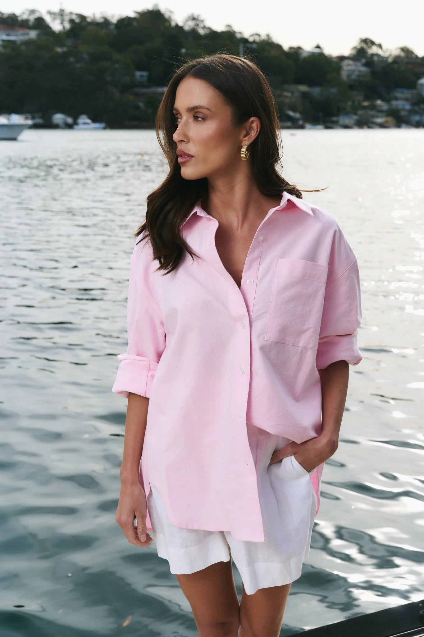 Oxford Oversized Shirt - Pink