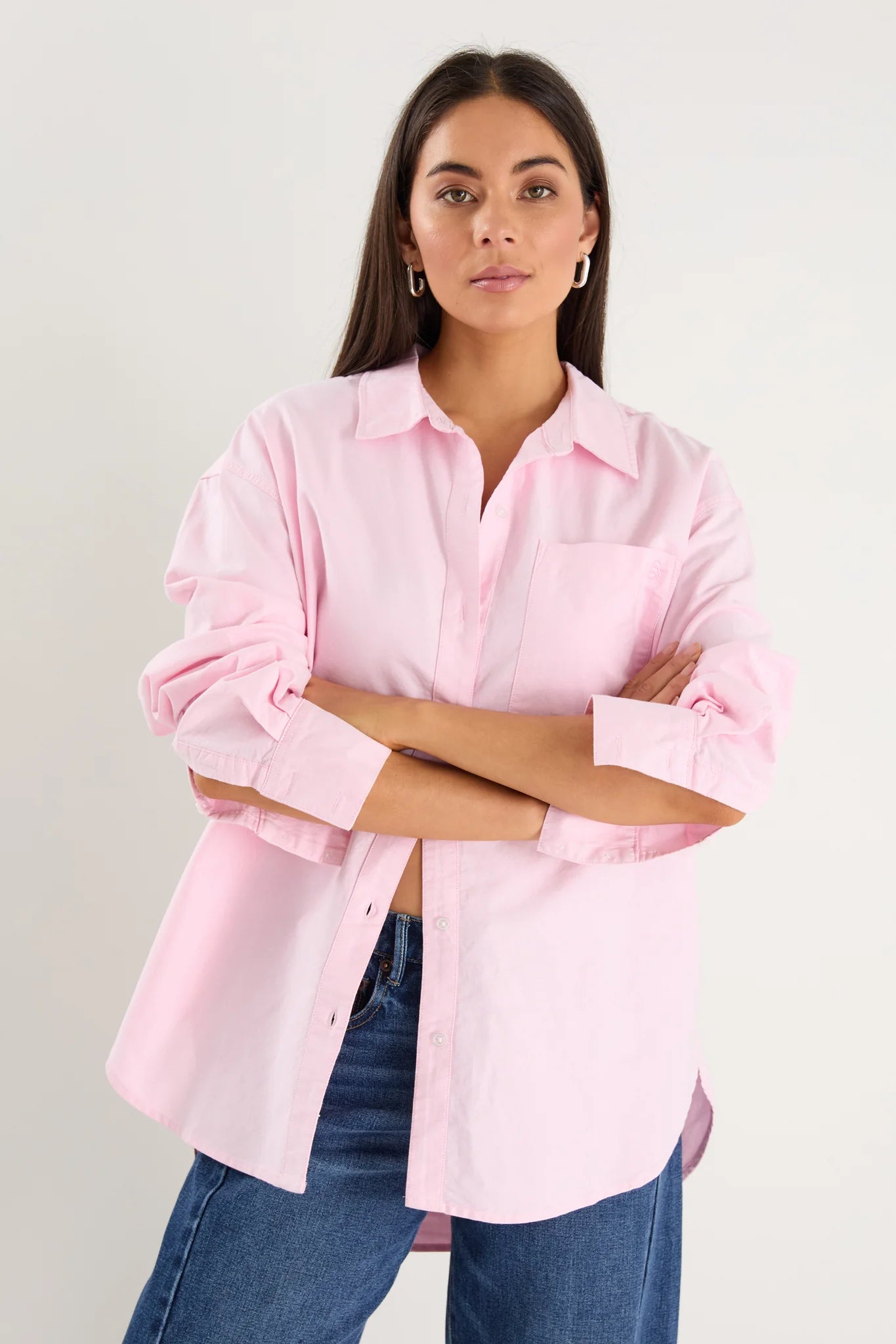 Oxford Oversized Shirt - Pink