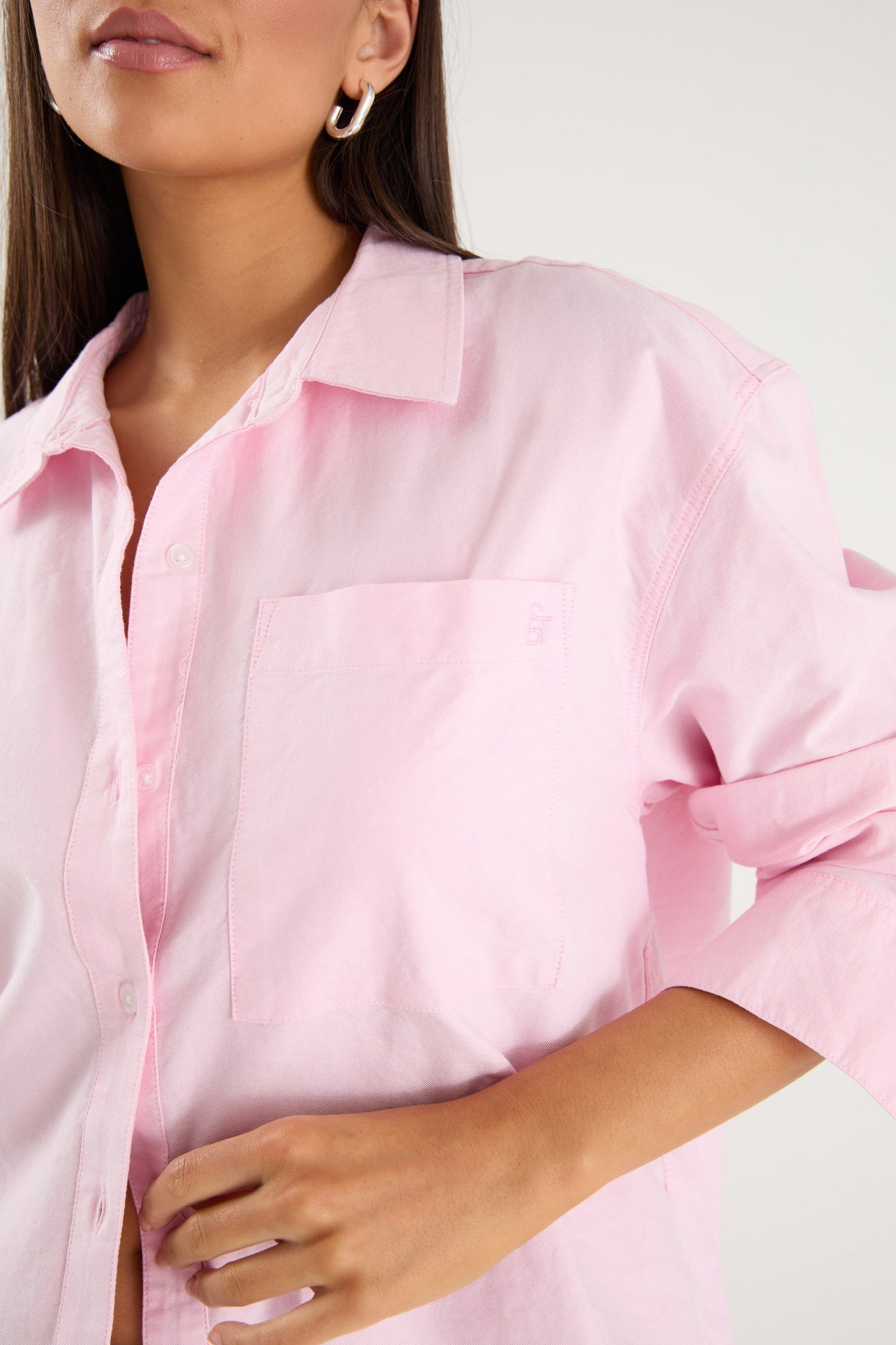 Oxford Oversized Shirt - Pink