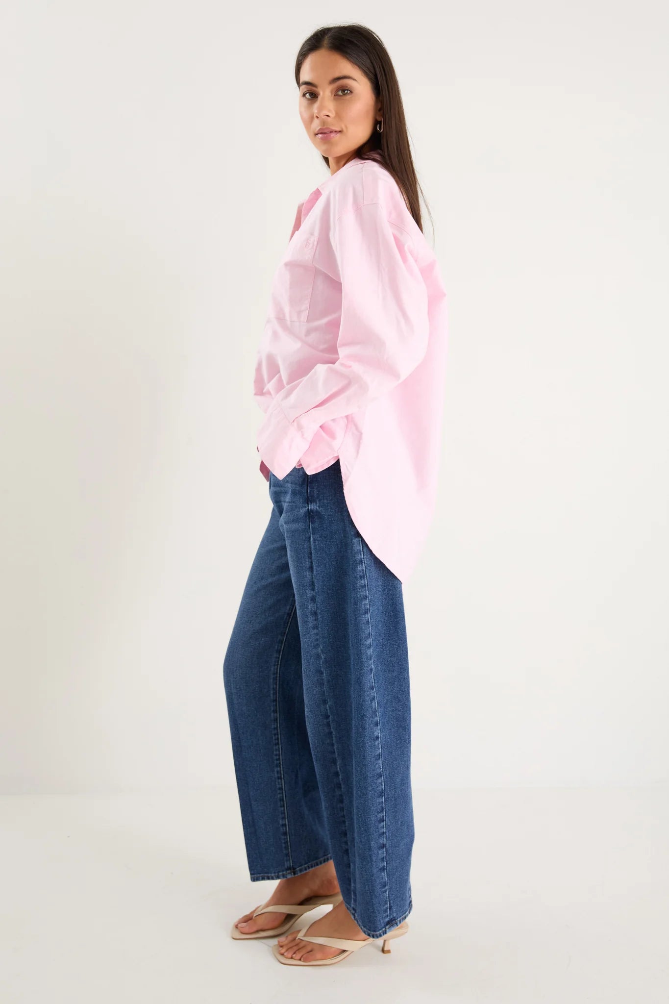 Oxford Oversized Shirt - Pink