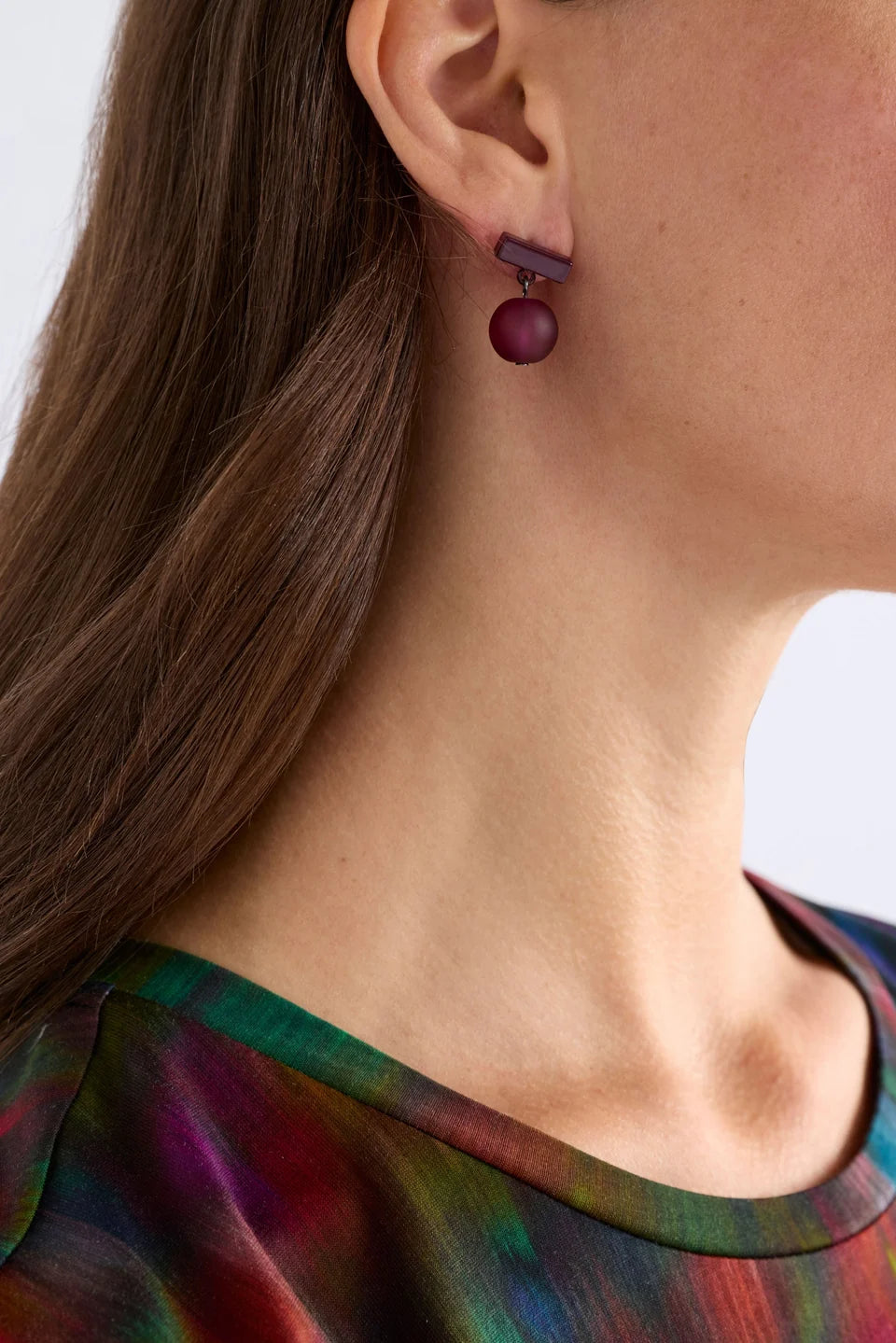 Sjetka Earring - Blue Steel or Shiraz