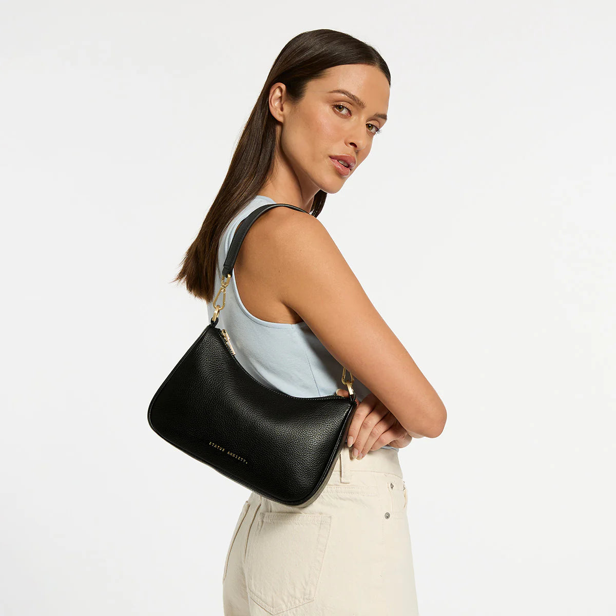 Look Both Ways - Black/Brushed Gold
