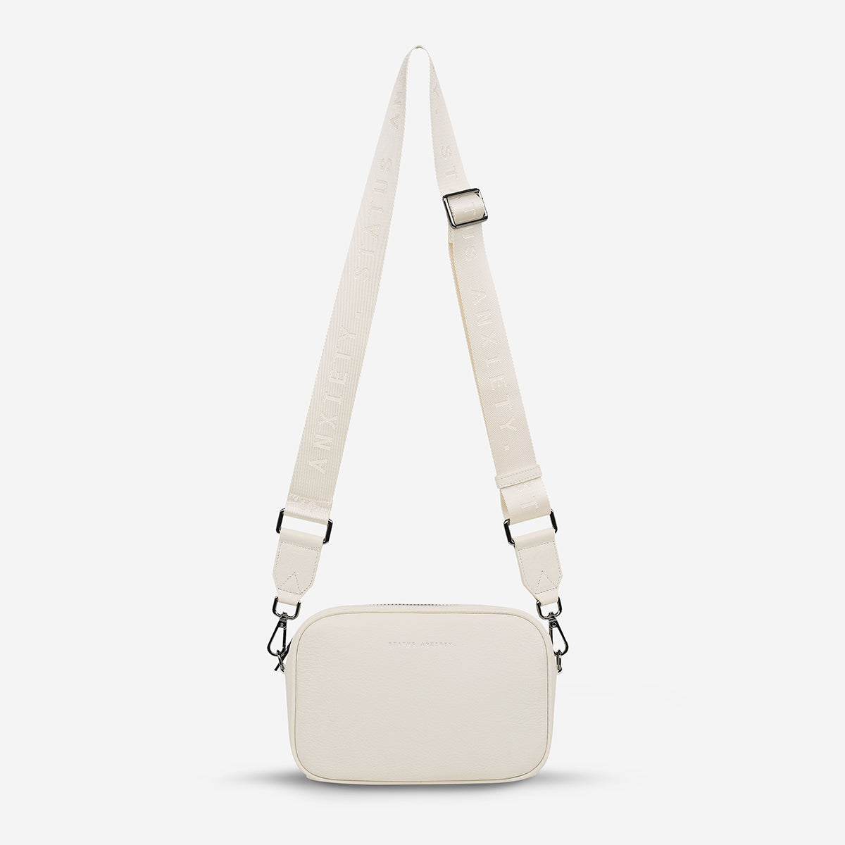 Plunder Bag With Webbed Strap - Chalk