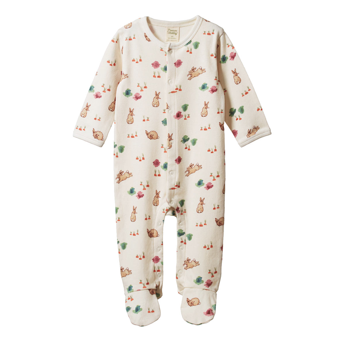 Cotton Stretch & Grow - Country Bunny Print