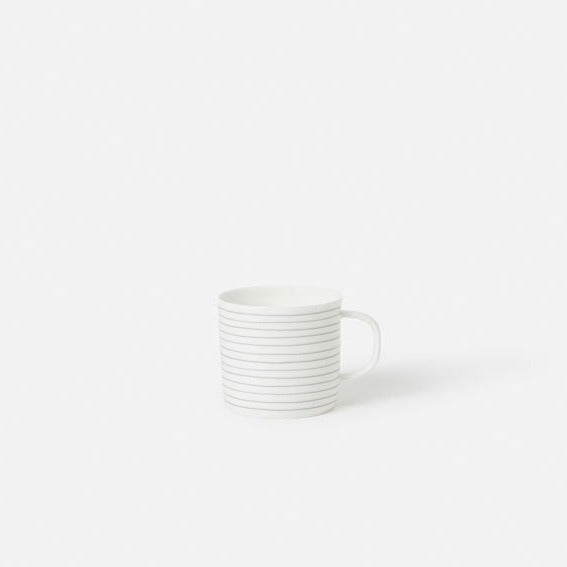 Stripe Coffee Cup - Grey White