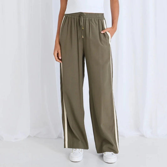 Townie Wide Leg Pant - Olive