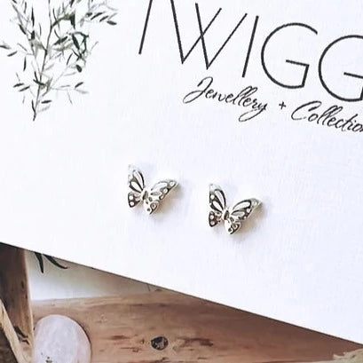 Sterling Silver Butterfly Earrings