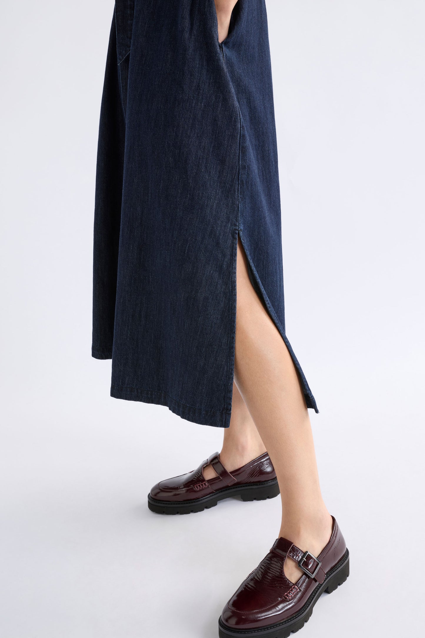 Valor Shirt Dress - Mid Blue Denim