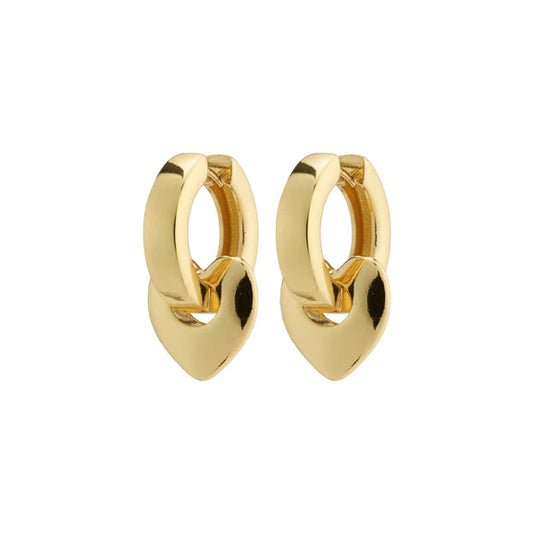 Wave Recycled Chunky Hoops - Gold & Silver