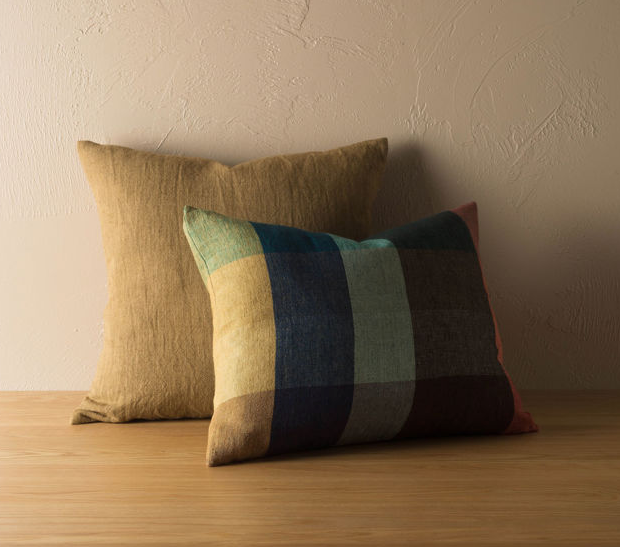 Cabin Linen Cushion Cover - Kermit/Multi