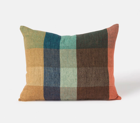 Cabin Linen Cushion Cover - Kermit/Multi