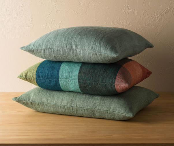 Cabin Linen Cushion Cover - Kermit/Multi