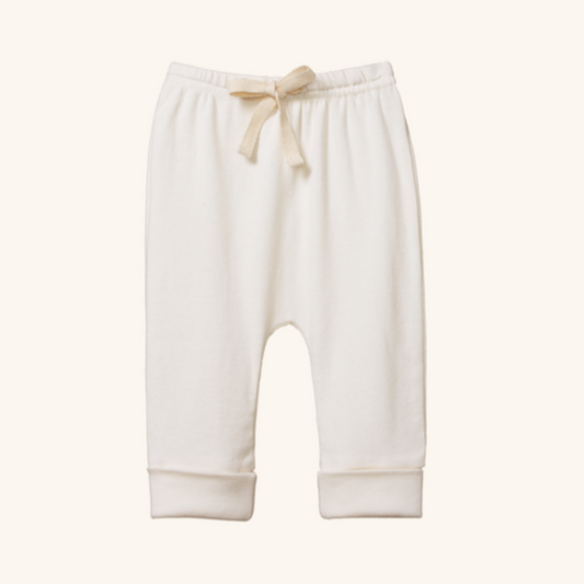 Cotton Drawstring Pants - Natural