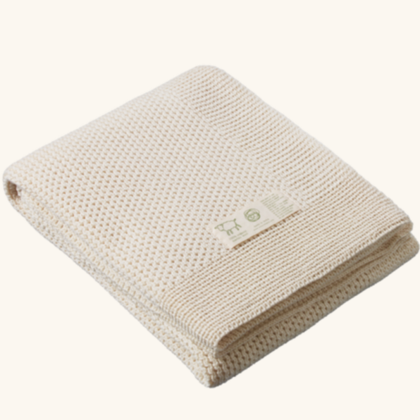 Merino Knit Blanket - Natural