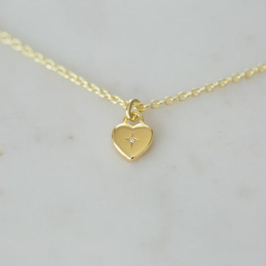 Sweetheart Necklace - Gold & Silver