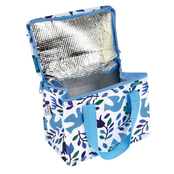 Insulated Lunch Bag - Folk Doves