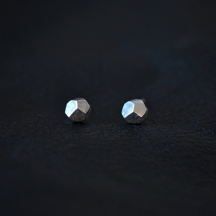 Geometric Ball Studs - Silver