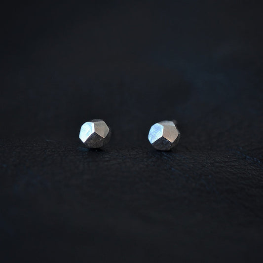Geometric Ball Studs - Silver