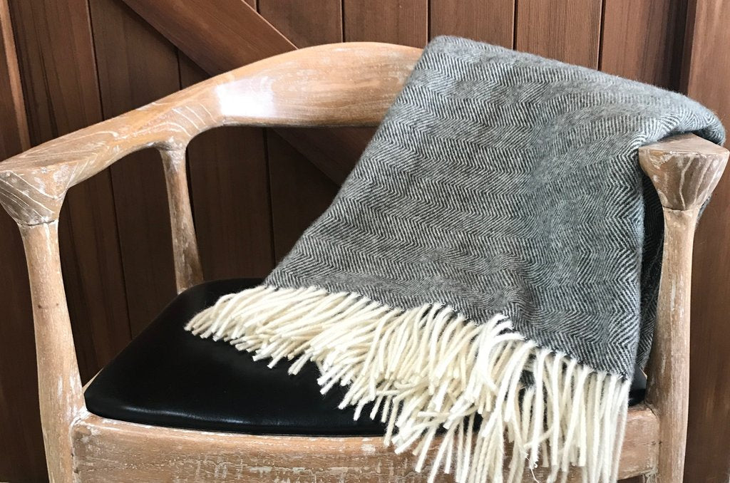 Mt Somers Station Lambs Wool Throw