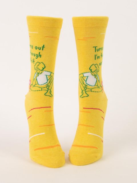 Turns Out I'm Tough As Shit - Crew Socks