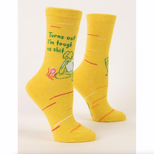 Turns Out I'm Tough As Shit - Crew Socks